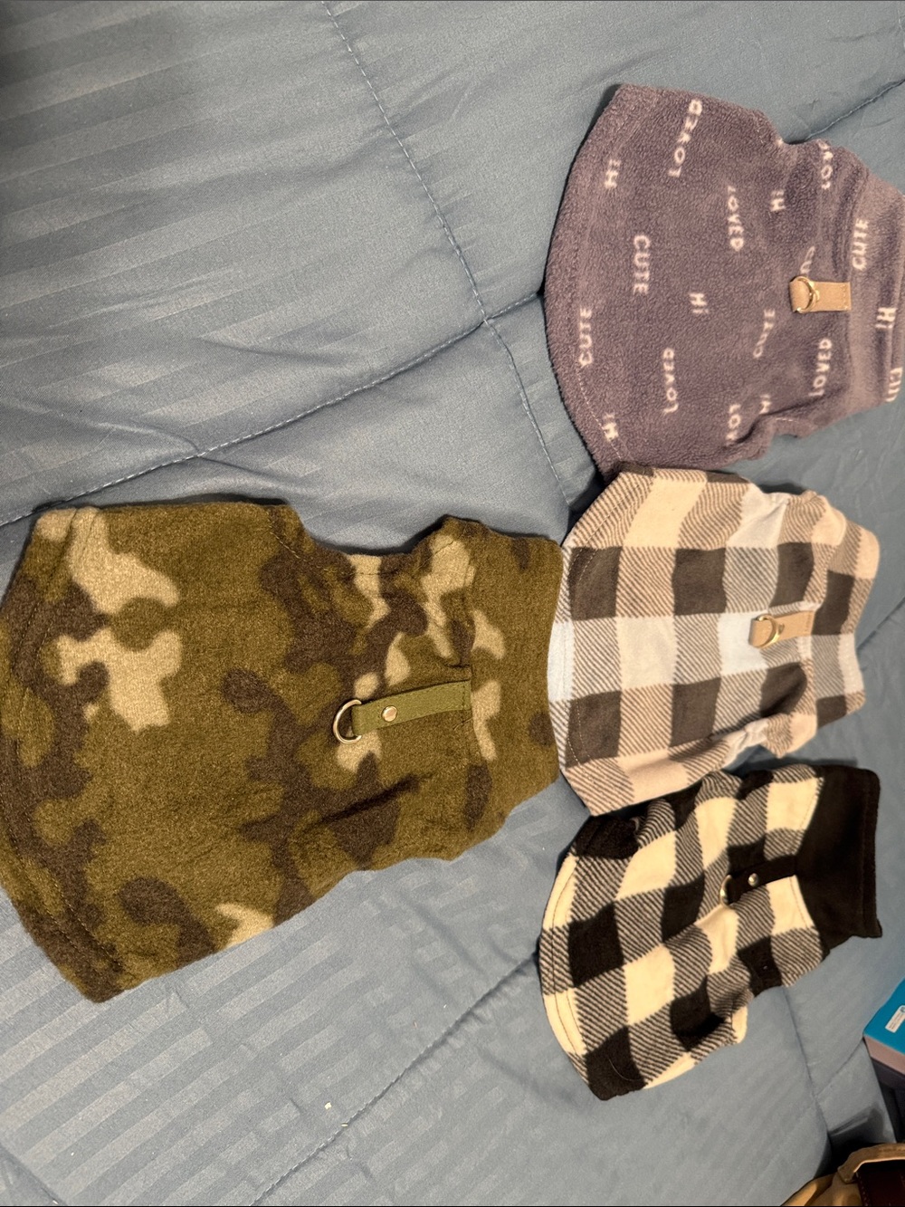 Cozy Dog Sweater Bundle - Camo + Plaid + Pattern